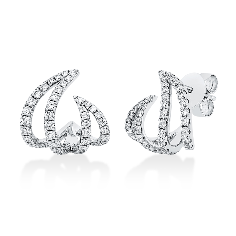 Modern Woman Ohrstecker Weißgold 18kt 0,79ct