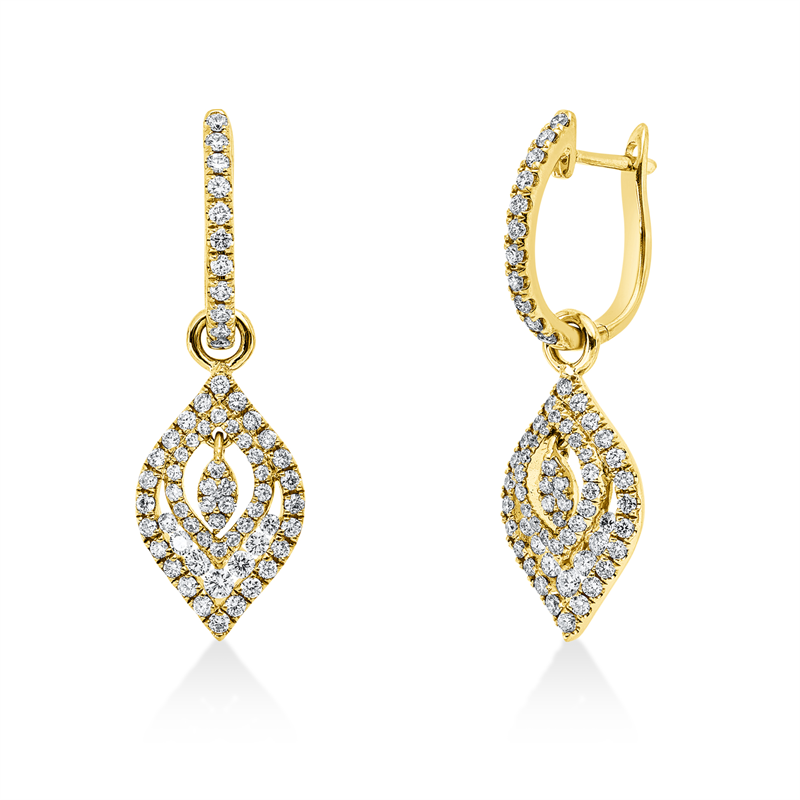 Modern Woman Ohrschmuck Weißgold 18kt 0,76ct