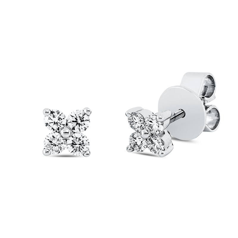 Modern Woman Ohrstecker Weißgold 18kt Ref-2U680