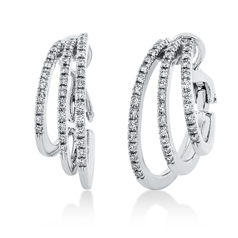 Modern Woman Creolen Weißgold 18kt 0,41ct