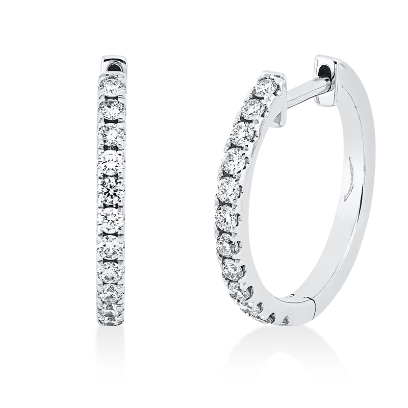 Modern Woman Creolen Weißgold 18kt 0,37ct