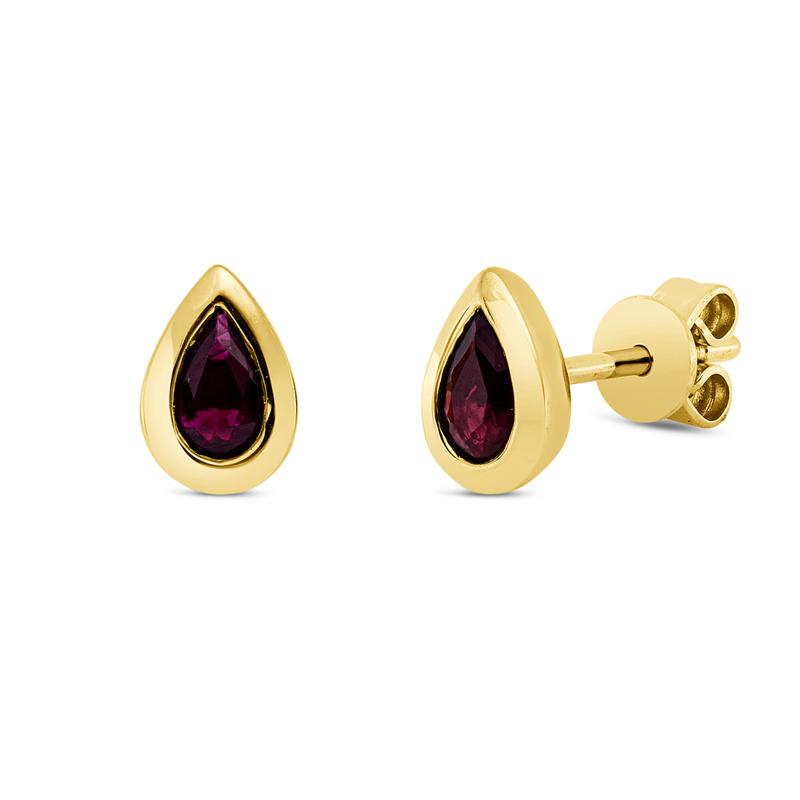 Farbstein Classic Ohrstecker Gold 18kt