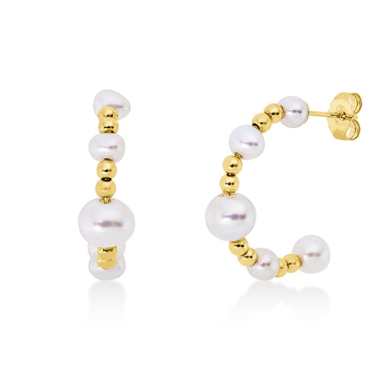 Perle Ohrstecker Gelbgold 18kt