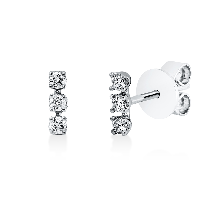 Modern Woman Ohrstecker Weißgold 18kt Ref-2U850
