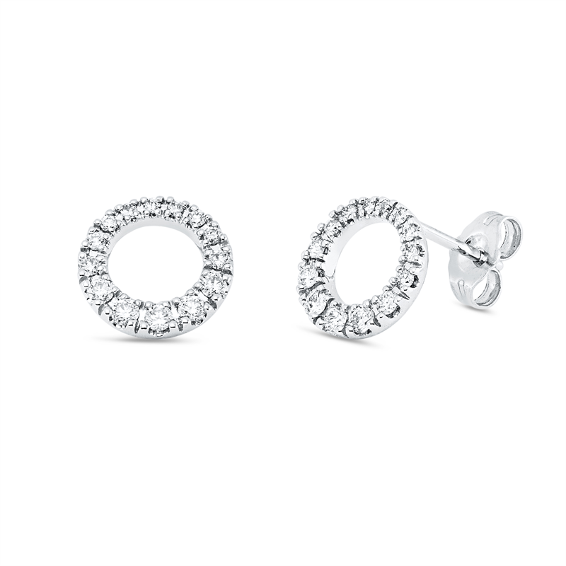 Modern Woman Ohrstecker Weißgold 14kt 0,34ct