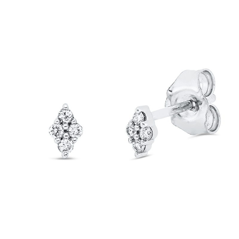 Modern Woman Ohrstecker Weißgold 18kt 0,06ct