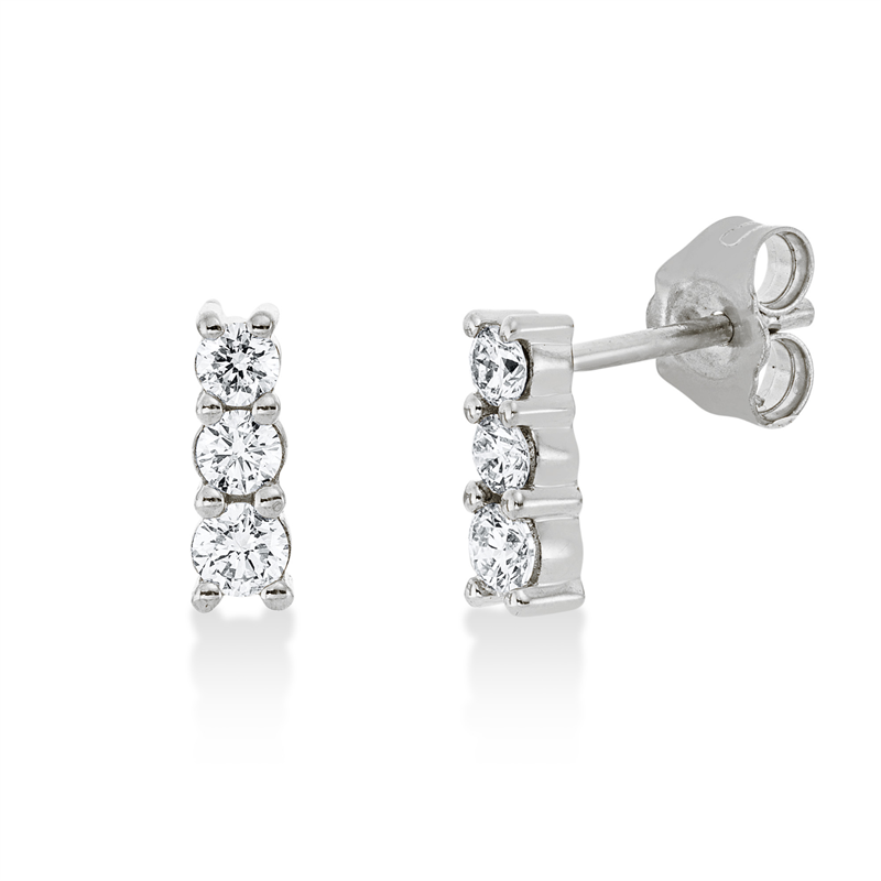 Modern Woman Ohrstecker Gelbgold 18kt 0,3ct