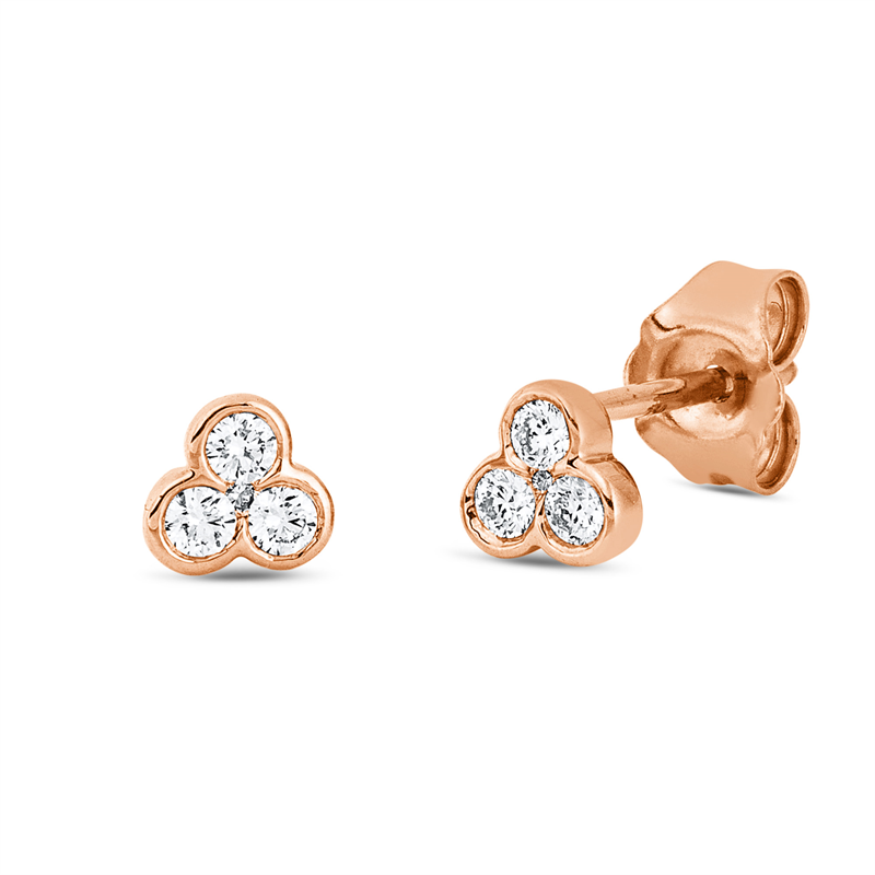 Modern Woman Ohrstecker Weißgold 18kt 0,15ct