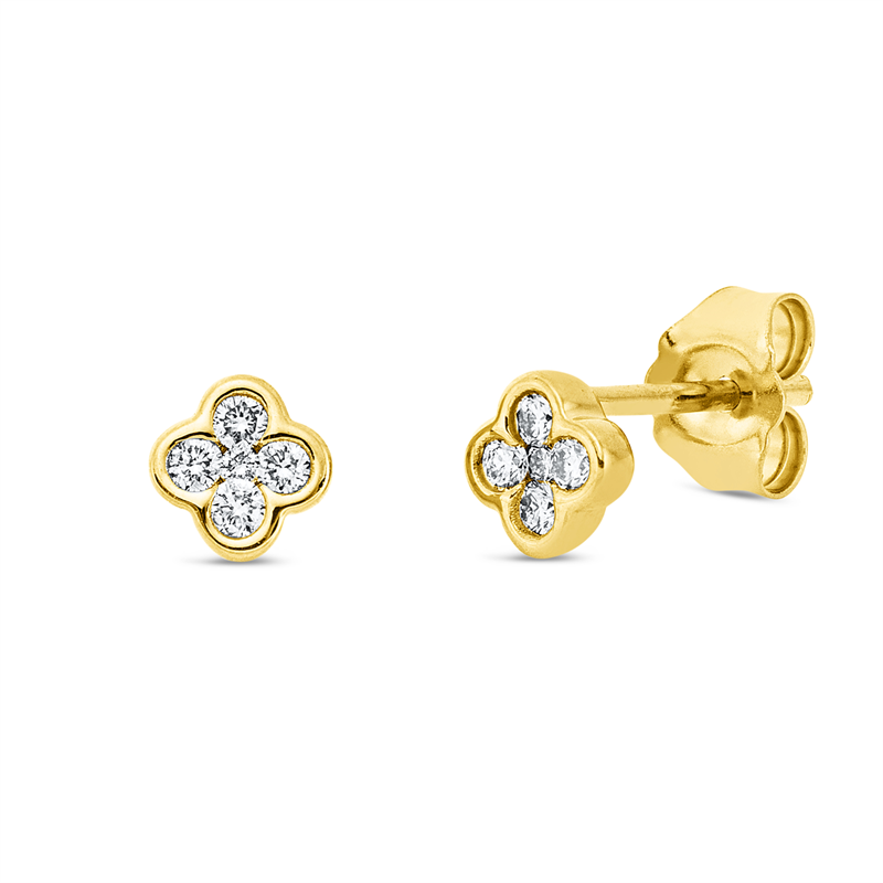 Modern Woman Ohrstecker Rotgold 18kt 0,13ct