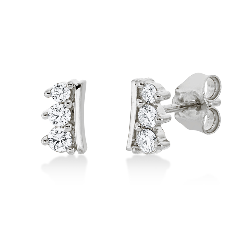 Modern Woman Ohrstecker Gelbgold 18kt 0,23ct