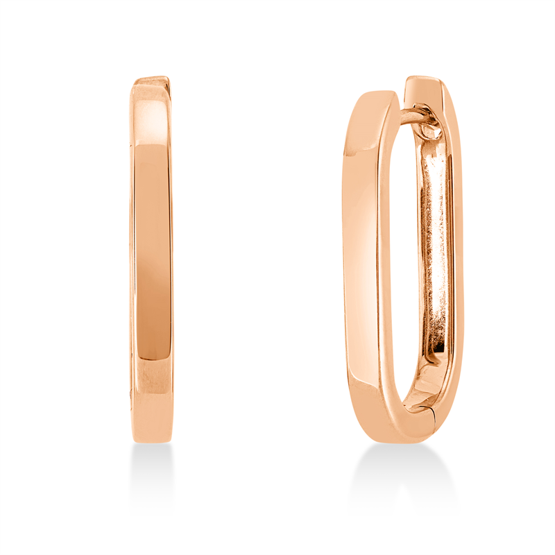 Plain Creolen Rotgold 18kt
