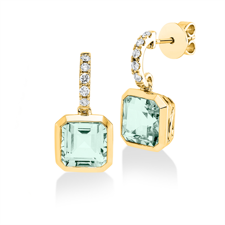 Farbstein Fashion Ohrschmuck Gelbgold 18kt Ref-2U990