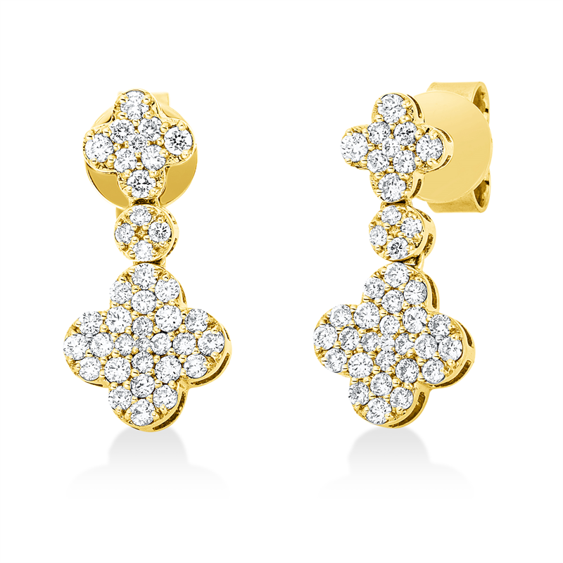 Modern Woman Ohrstecker Weißgold 18kt 0,5ct