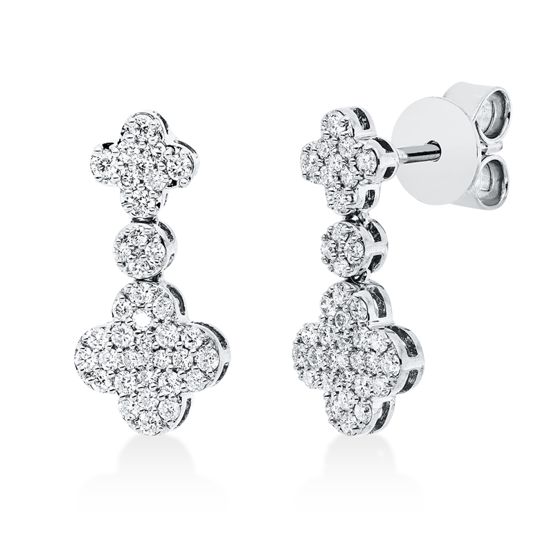 Modern Woman Ohrstecker Weißgold 18kt 0,5ct