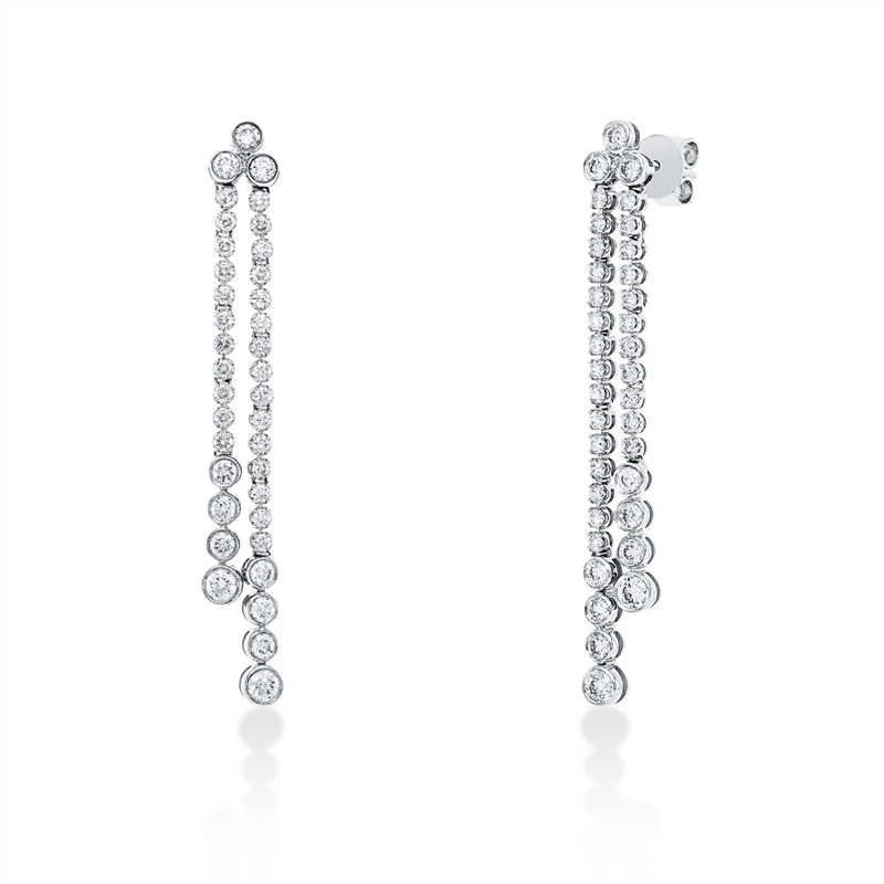 Modern Woman Ohrschmuck Weißgold 14kt 1,69ct
