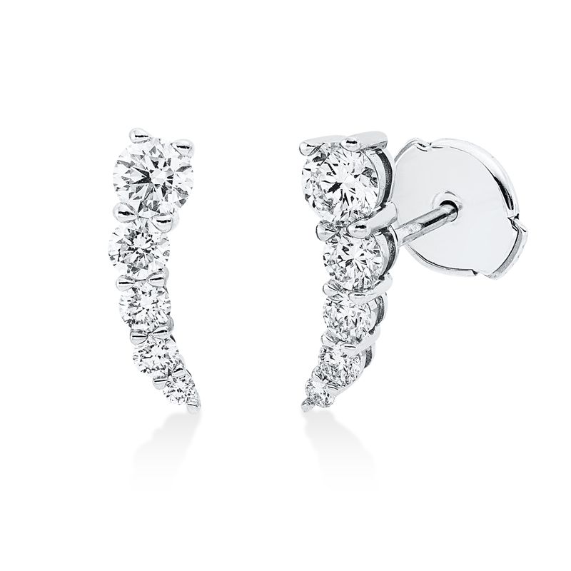 Modern Woman Ohrstecker Weißgold 18kt 0,71ct