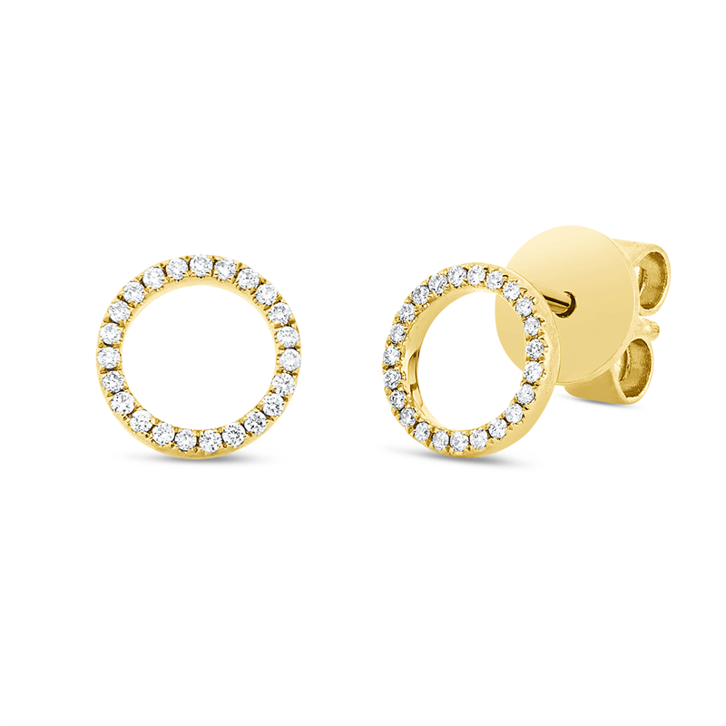 Modern Woman Ohrstecker Weißgold 18kt 0,07ct