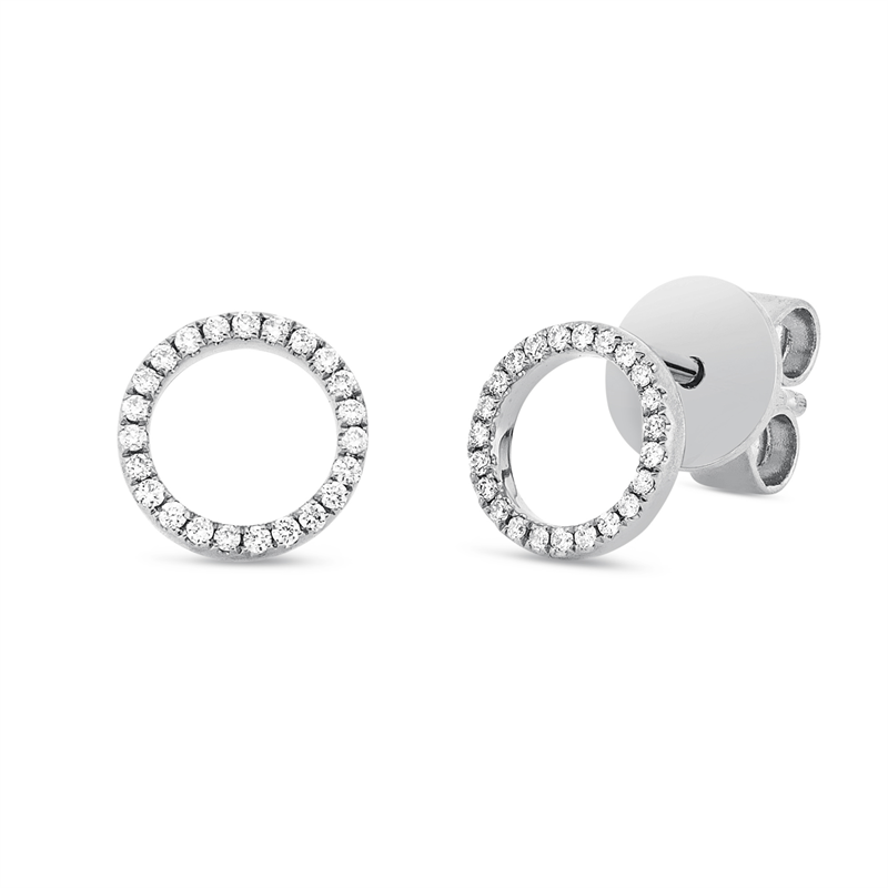 Modern Woman Ohrstecker Weißgold 18kt 0,07ct