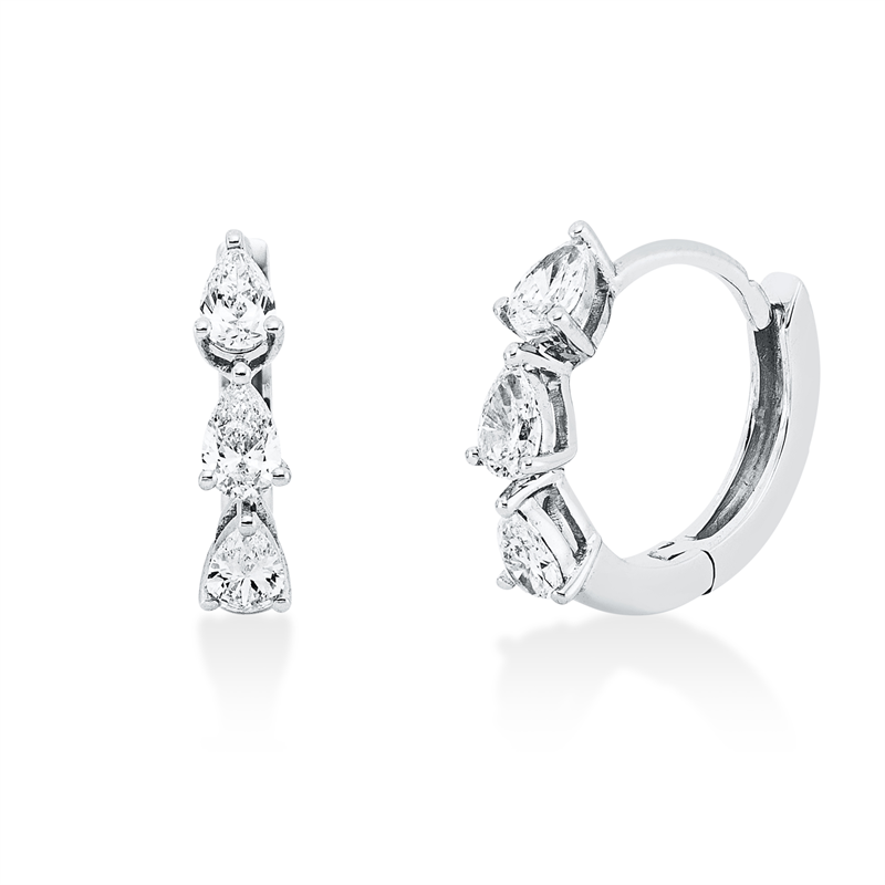 Modern Woman Creolen Weißgold 18kt 0,5ct