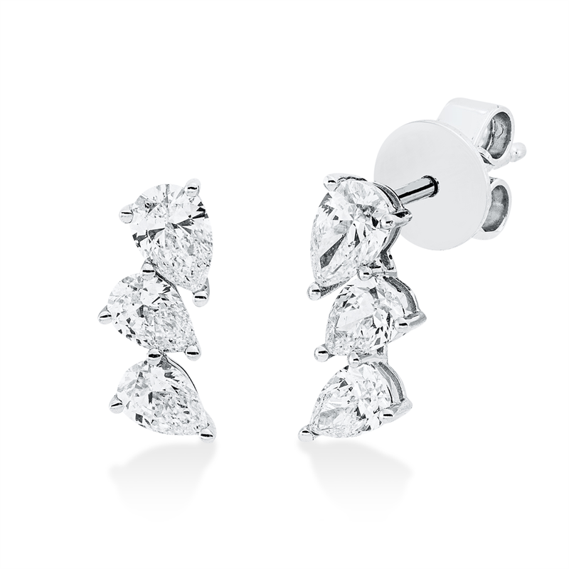 Modern Woman Ohrstecker Weißgold 18kt 0,97ct