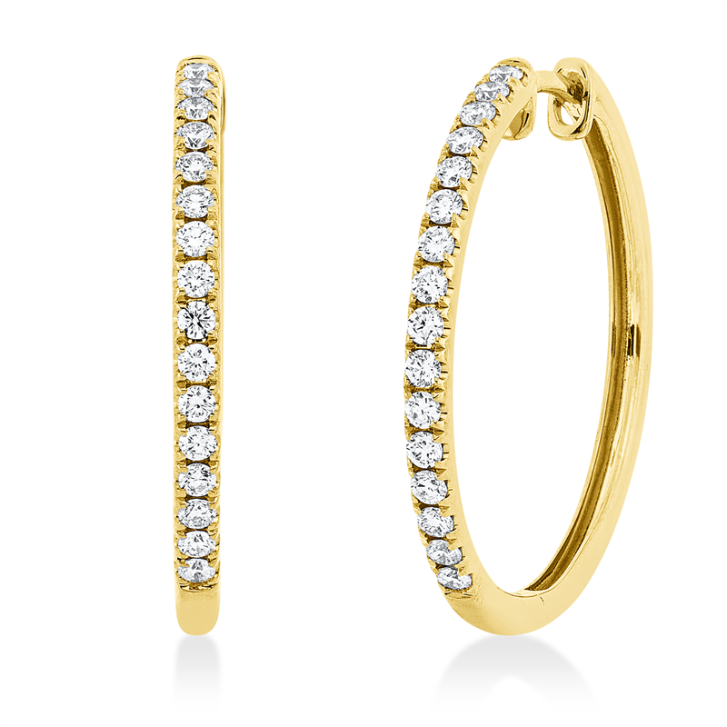 Modern Woman Creolen Weißgold 18kt 0,44ct