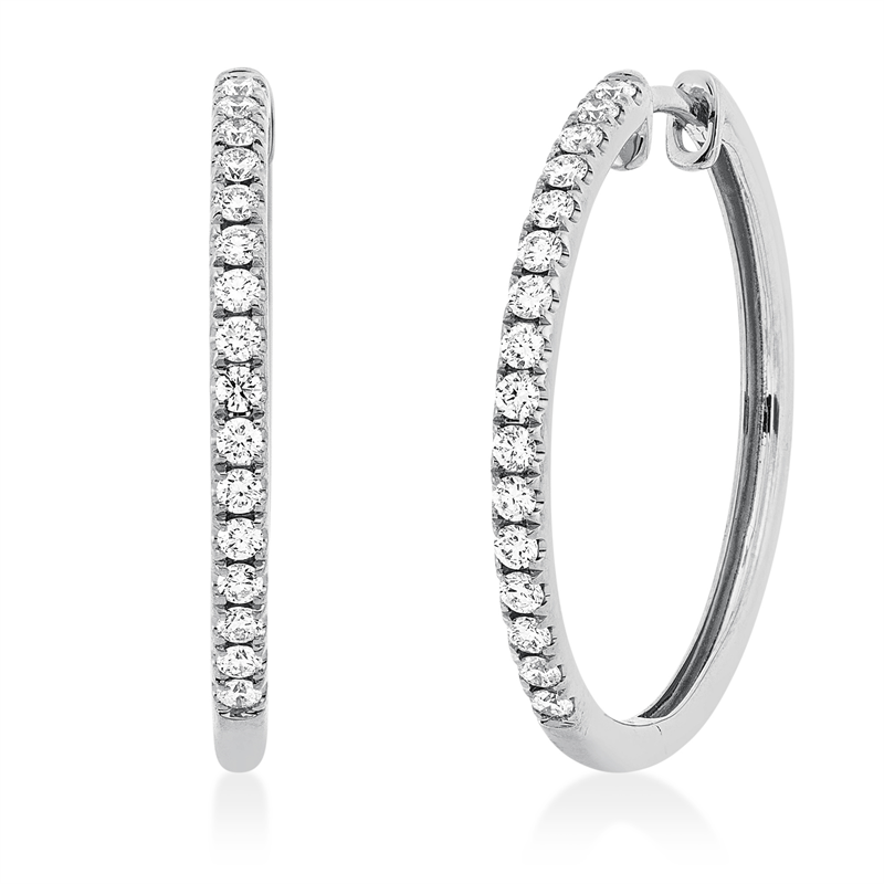 Modern Woman Creolen Weißgold 18kt 0,44ct