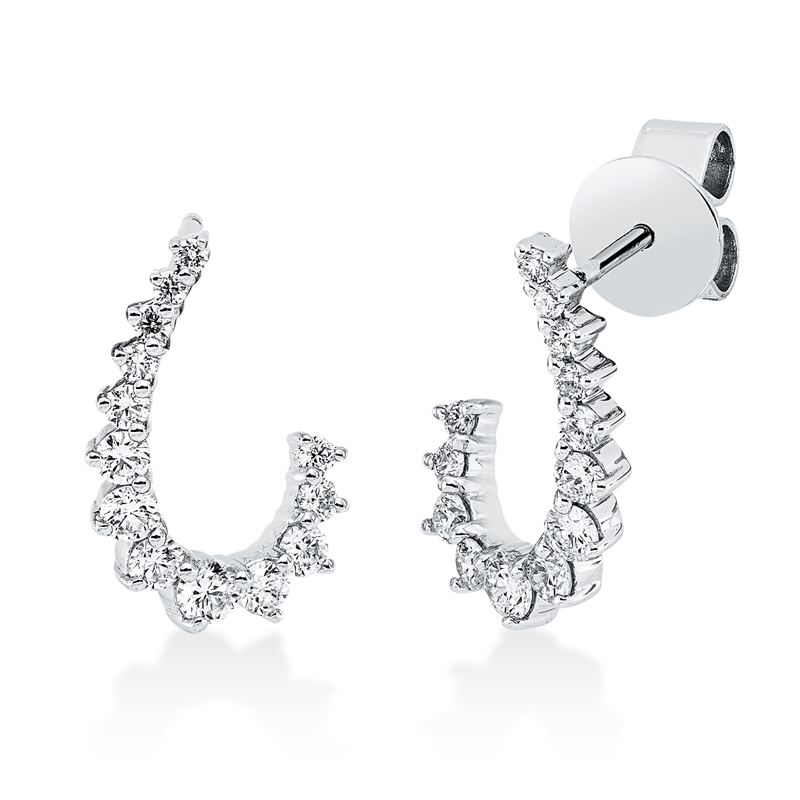 Modern Woman Ohrschmuck Weißgold 18kt 0,53ct