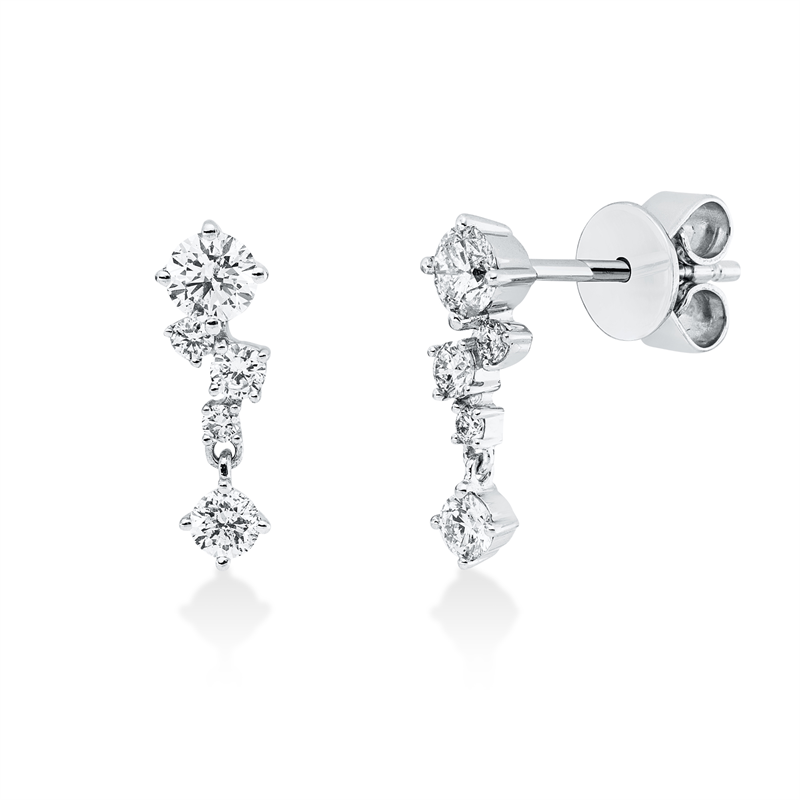 Modern Woman Ohrstecker Weißgold 18kt 0,48ct