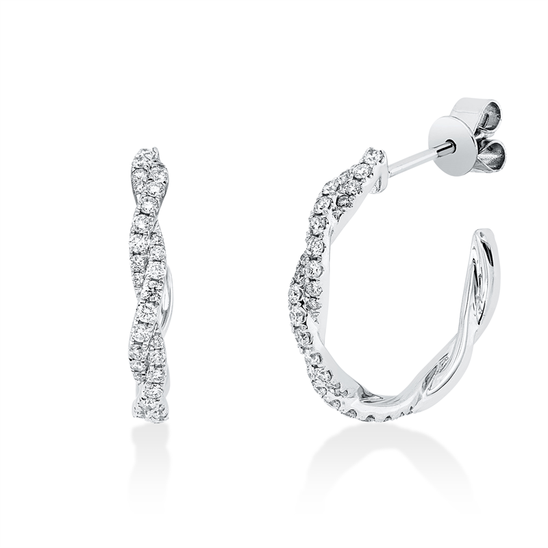 Modern Woman Creolen Weißgold 18kt Ref-2V263