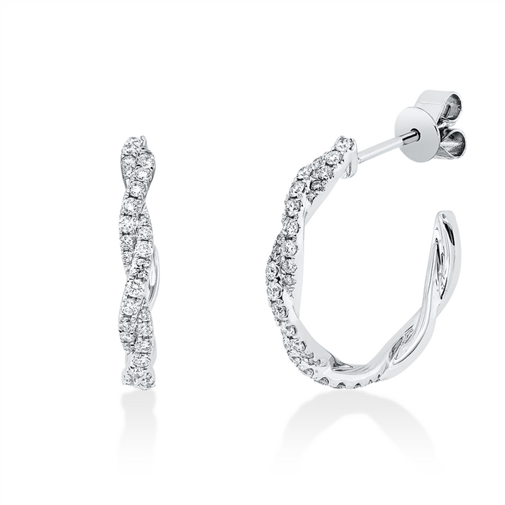Modern Woman Creolen Weißgold 18kt Ref-2V263