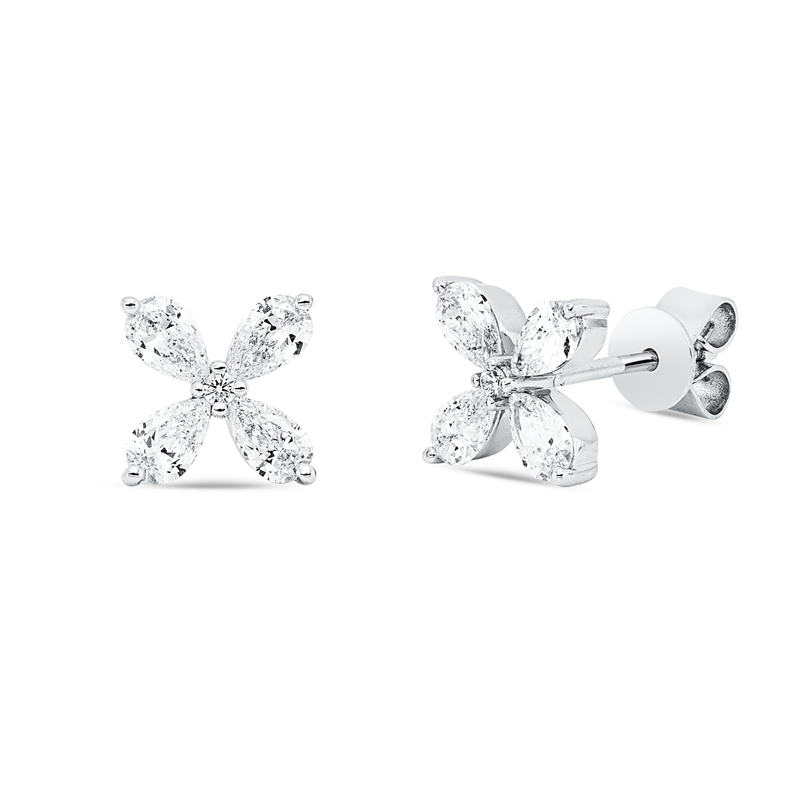 Modern Woman Ohrstecker Weißgold 18kt 0,65ct