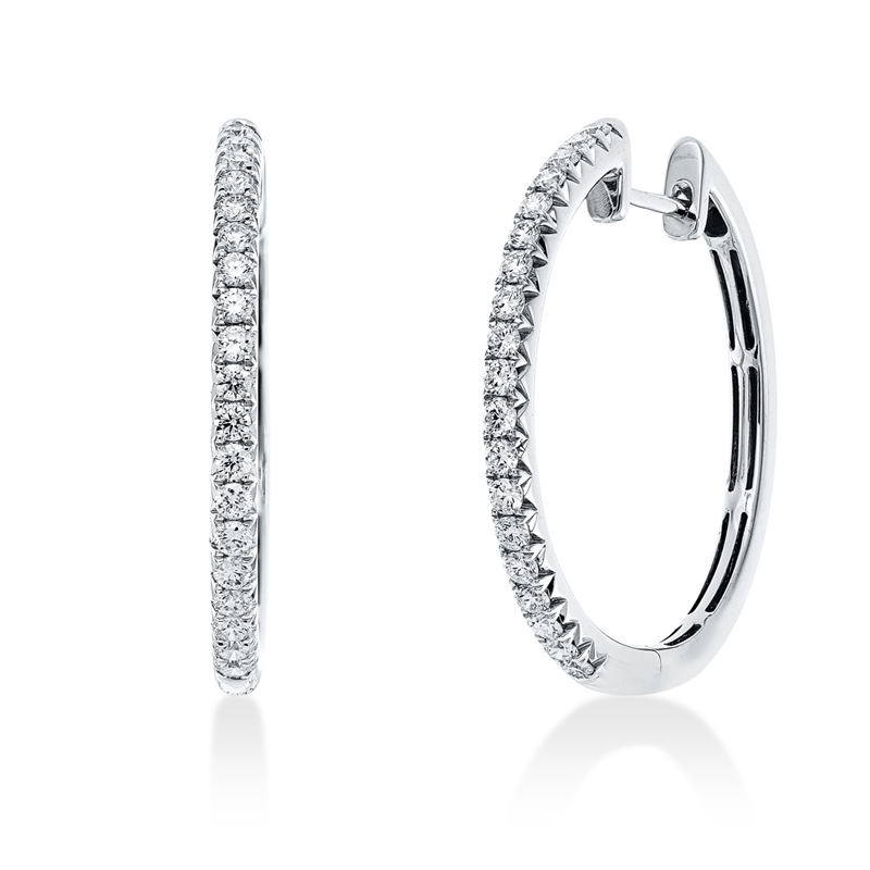 Modern Woman Creolen Weißgold 18kt 0,53ct
