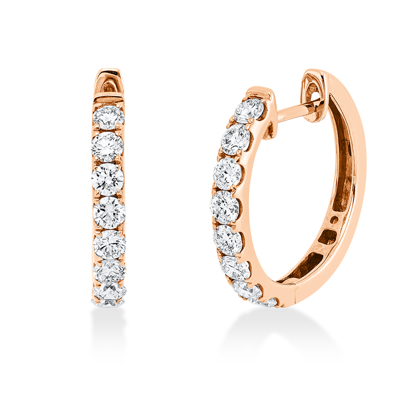 Modern Woman Creolen Rotgold 18kt 0,7ct