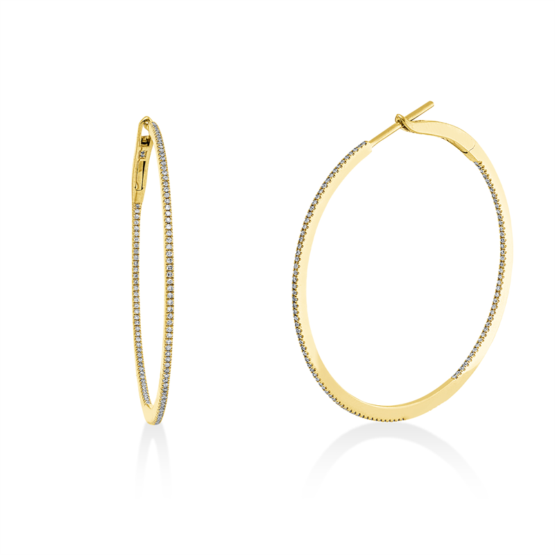 Modern Woman Creolen Gelbgold 18kt 0,31ct