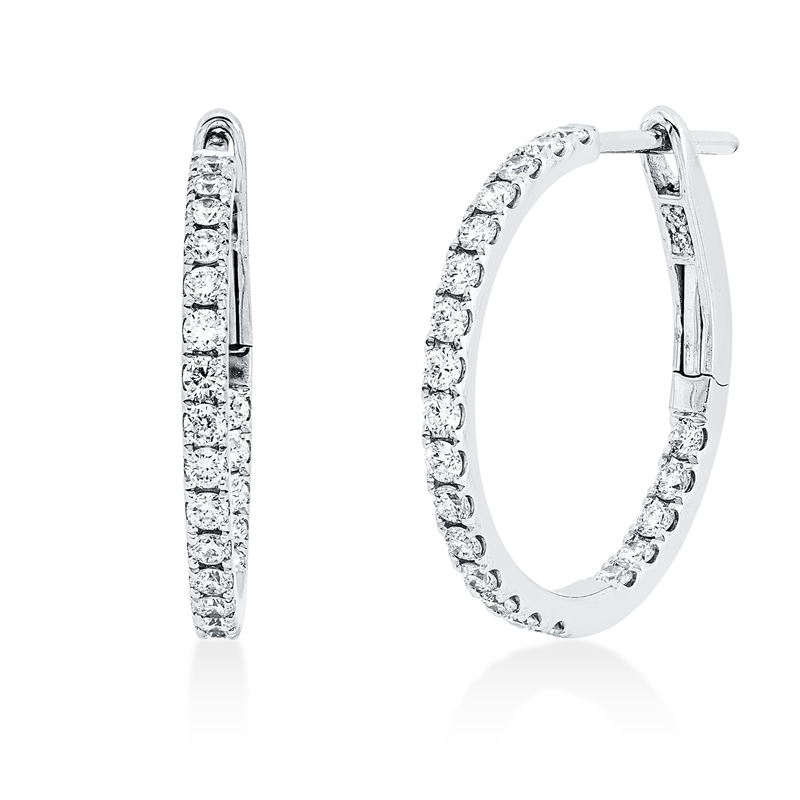 Modern Woman Creolen Weißgold 18kt 0,65ct