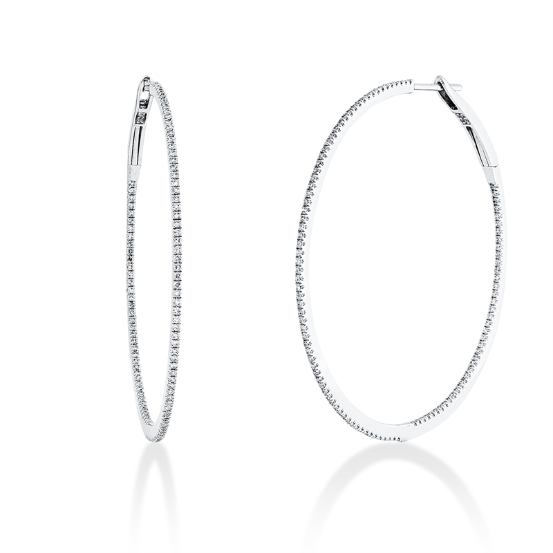 Modern Woman Creolen Weißgold 18kt 0,68ct