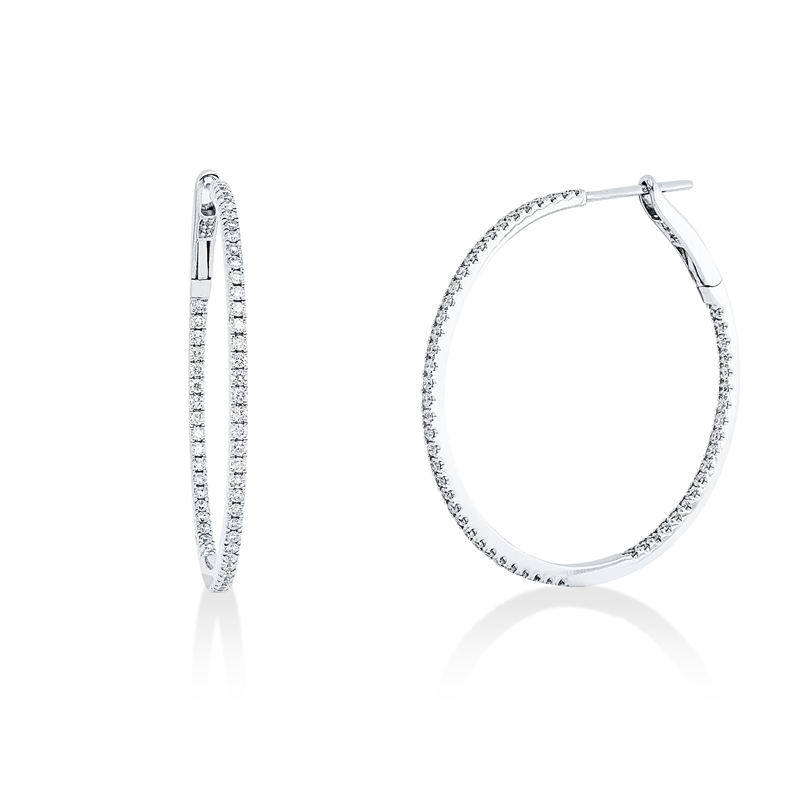 Modern Woman Creolen Weißgold 18kt 0,65ct