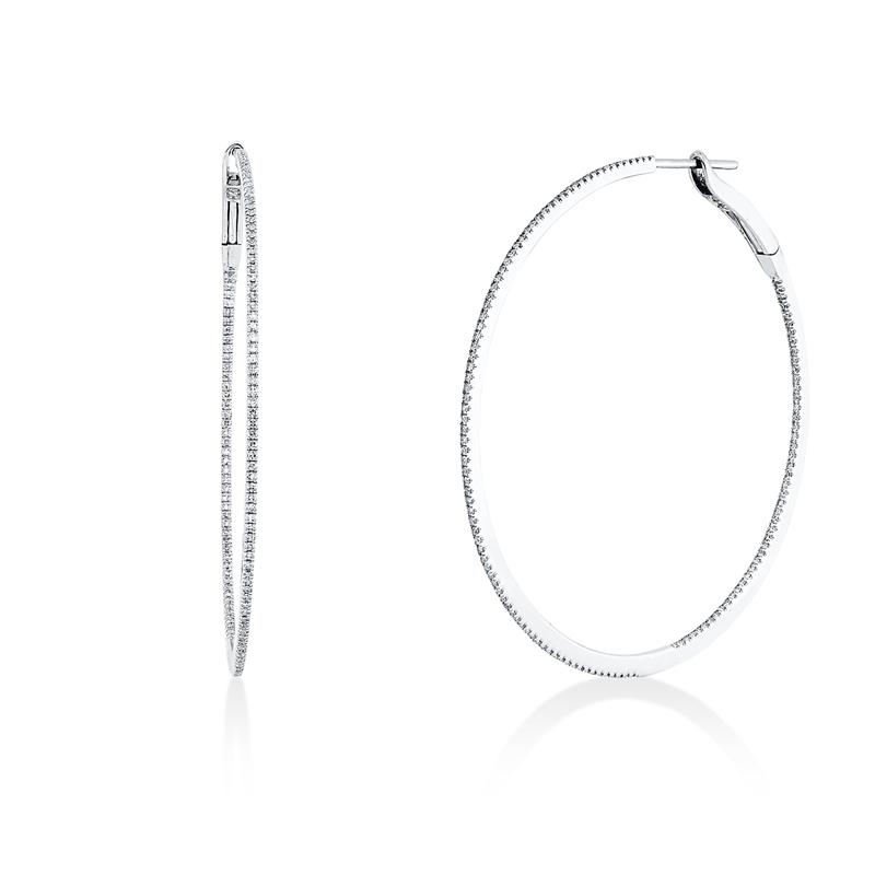 Modern Woman Creolen Weißgold 18kt 0,42ct