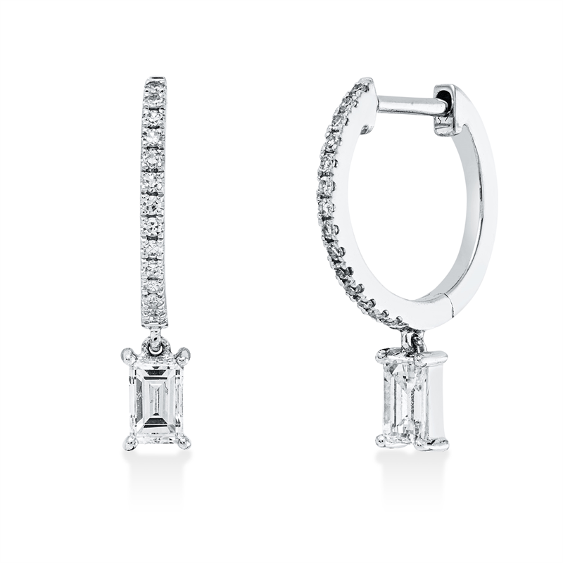 Modern Woman Creolen Weißgold 18kt 0,42ct