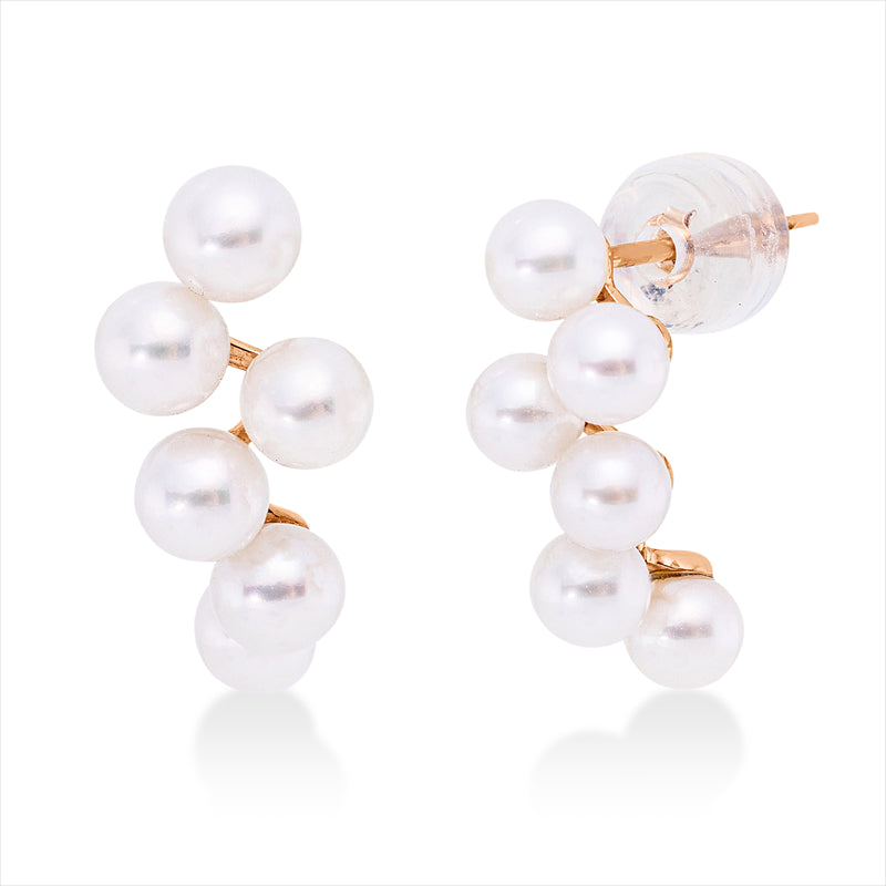 Perle Ohrstecker Rotgold 18kt