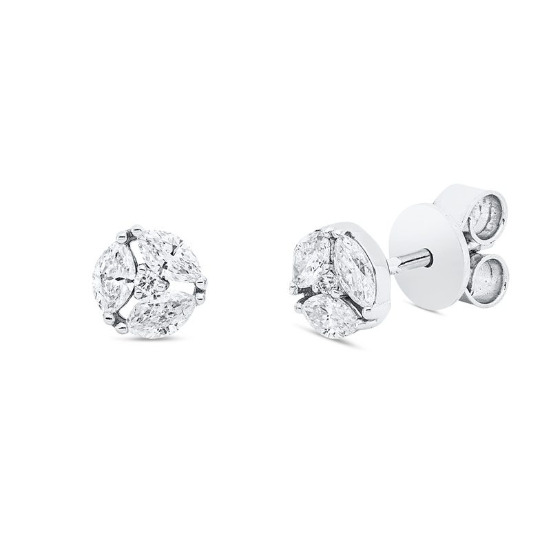 Illusion Classic Ohrstecker Weißgold 18kt Ref-2V451