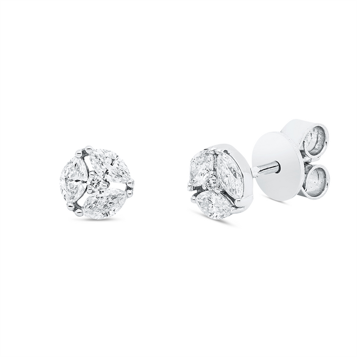 Illusion Classic Ohrstecker Weißgold 18kt Ref-2V451