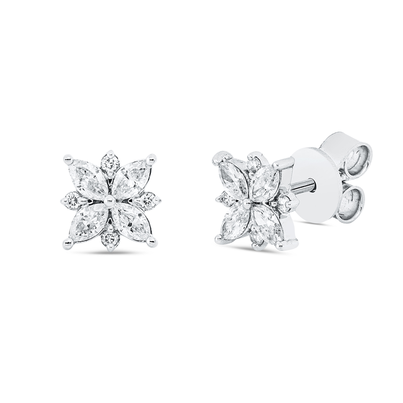 Modern Woman Ohrstecker Weißgold 18kt Ref-2V456