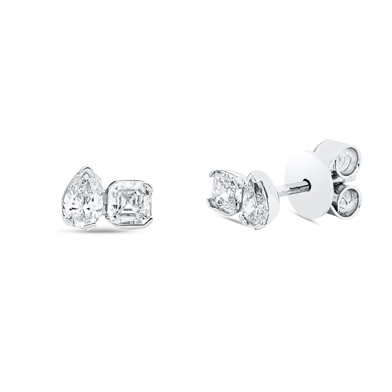 Modern Woman Ohrstecker Weißgold 18kt 0,56ct