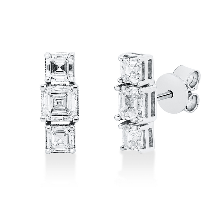 Modern Woman Ohrstecker Weißgold 18kt Ref-2V467