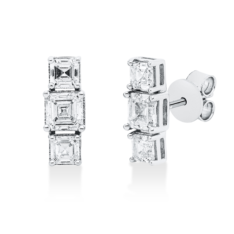 Modern Woman Ohrstecker Weißgold 18kt Ref-2V467