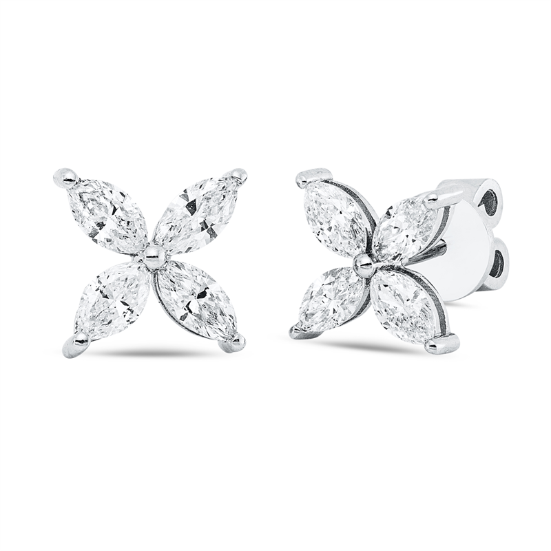 Modern Woman Ohrstecker Weißgold 18kt 0,88ct