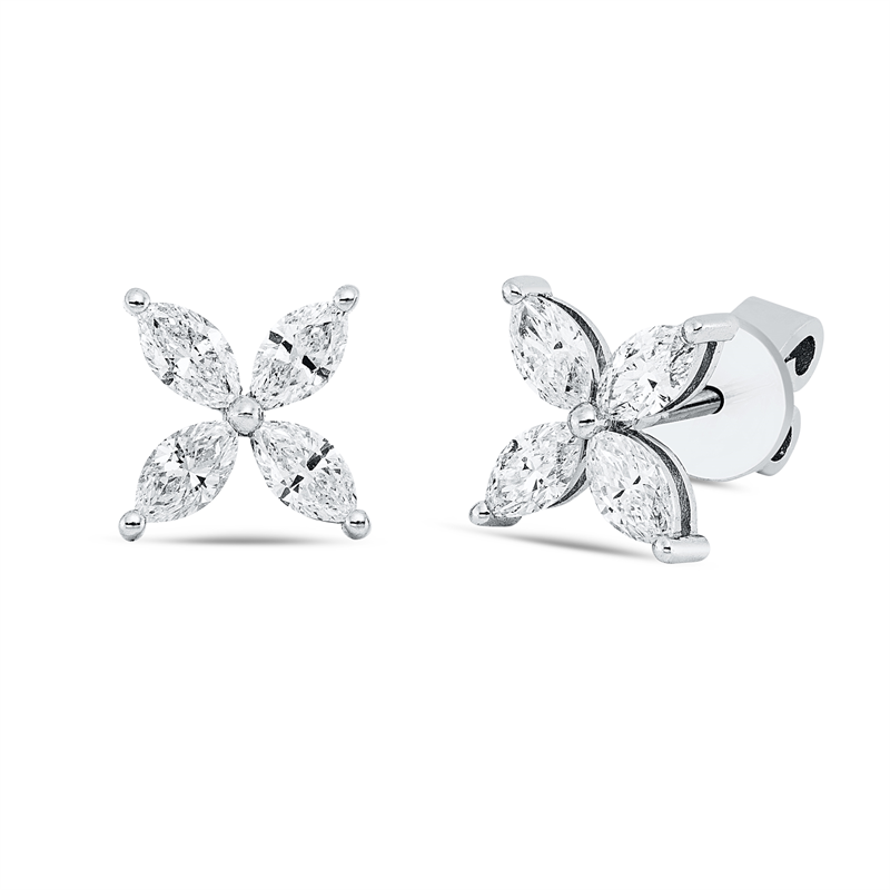 Modern Woman Ohrstecker Weißgold 18kt 0,72ct
