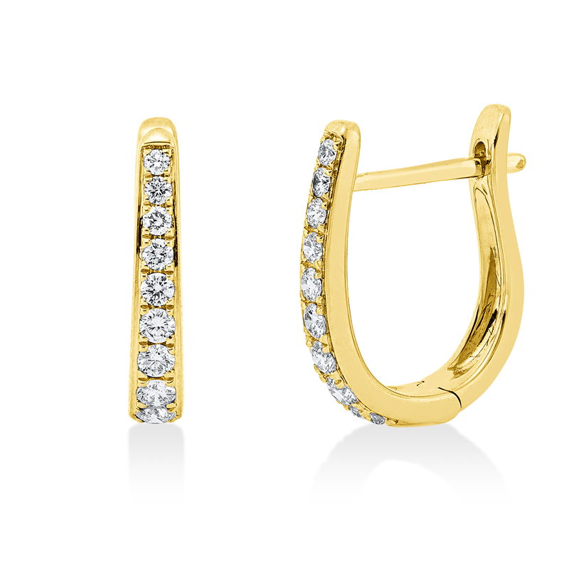 Modern Woman Creolen Gelbgold 18kt 0,33ct