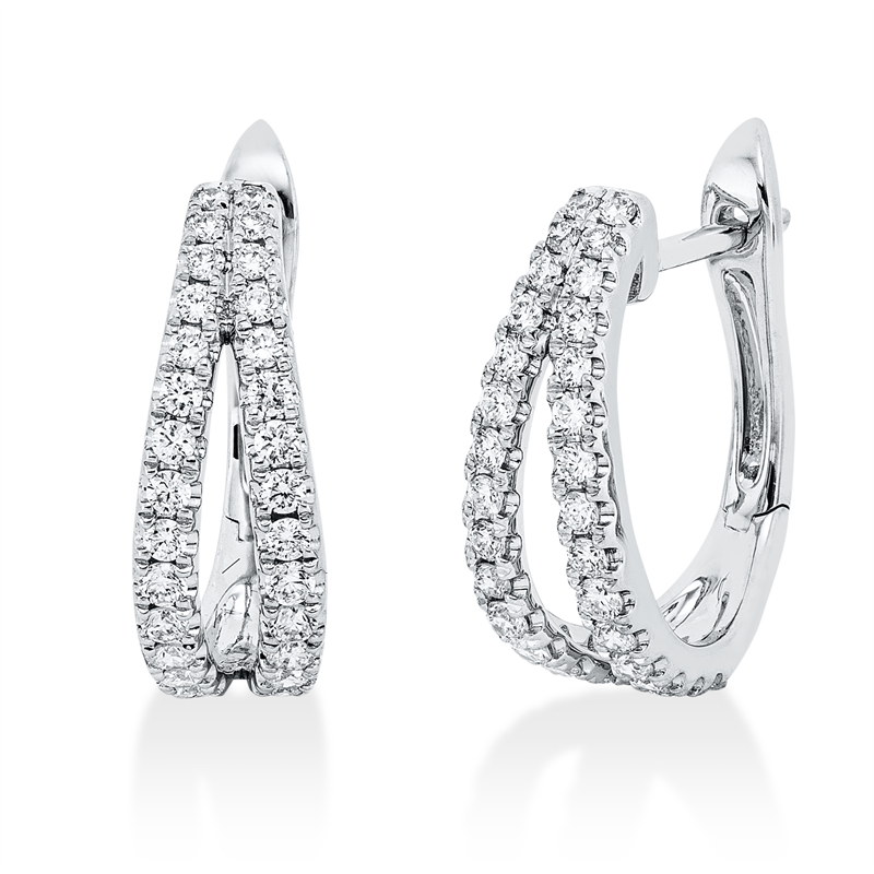 Modern Woman Creolen Weißgold 18kt Ref-2V534